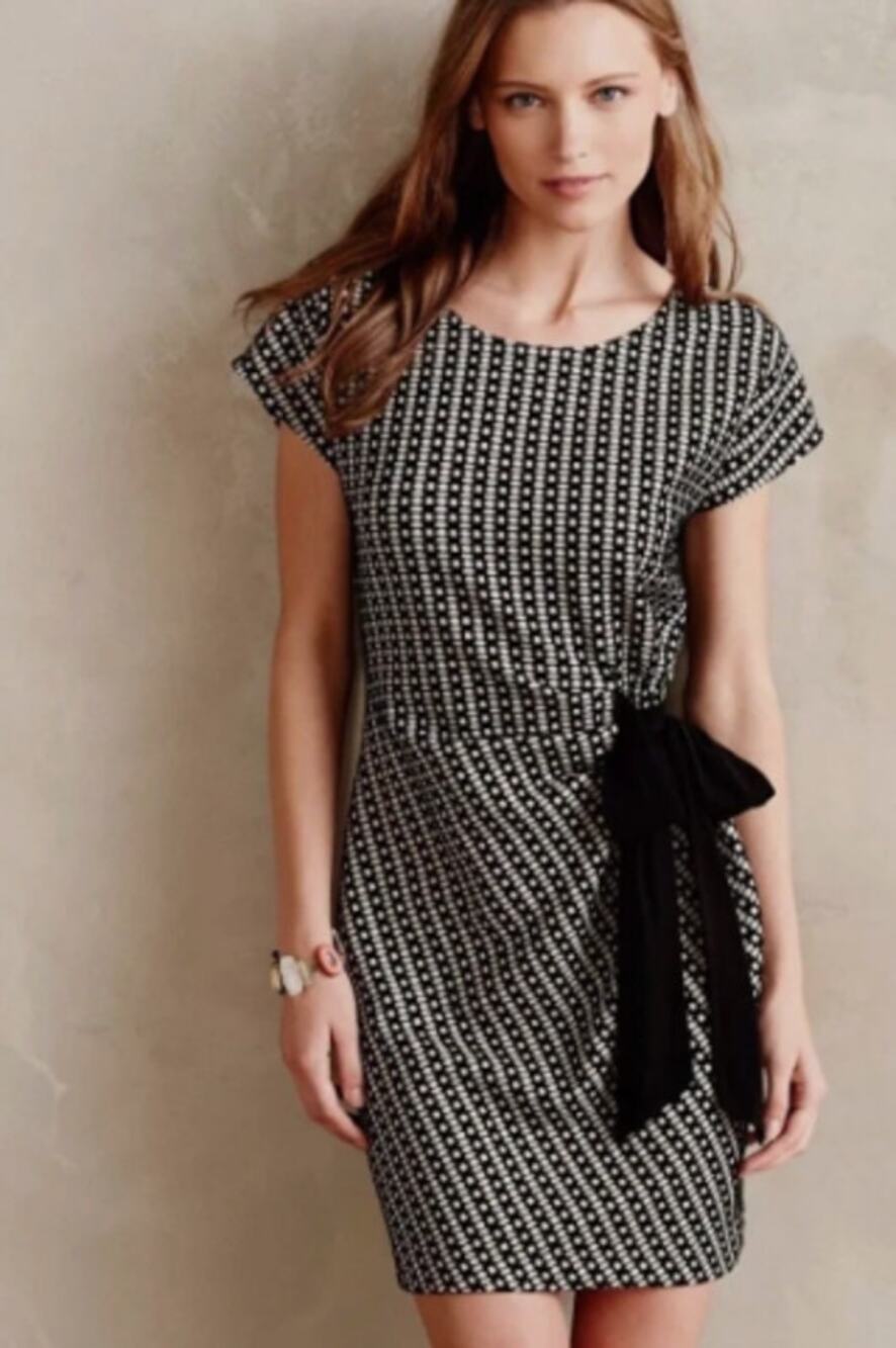 Anthropologie Saturday Sunday Isabel Bow Tie Dress Size XS